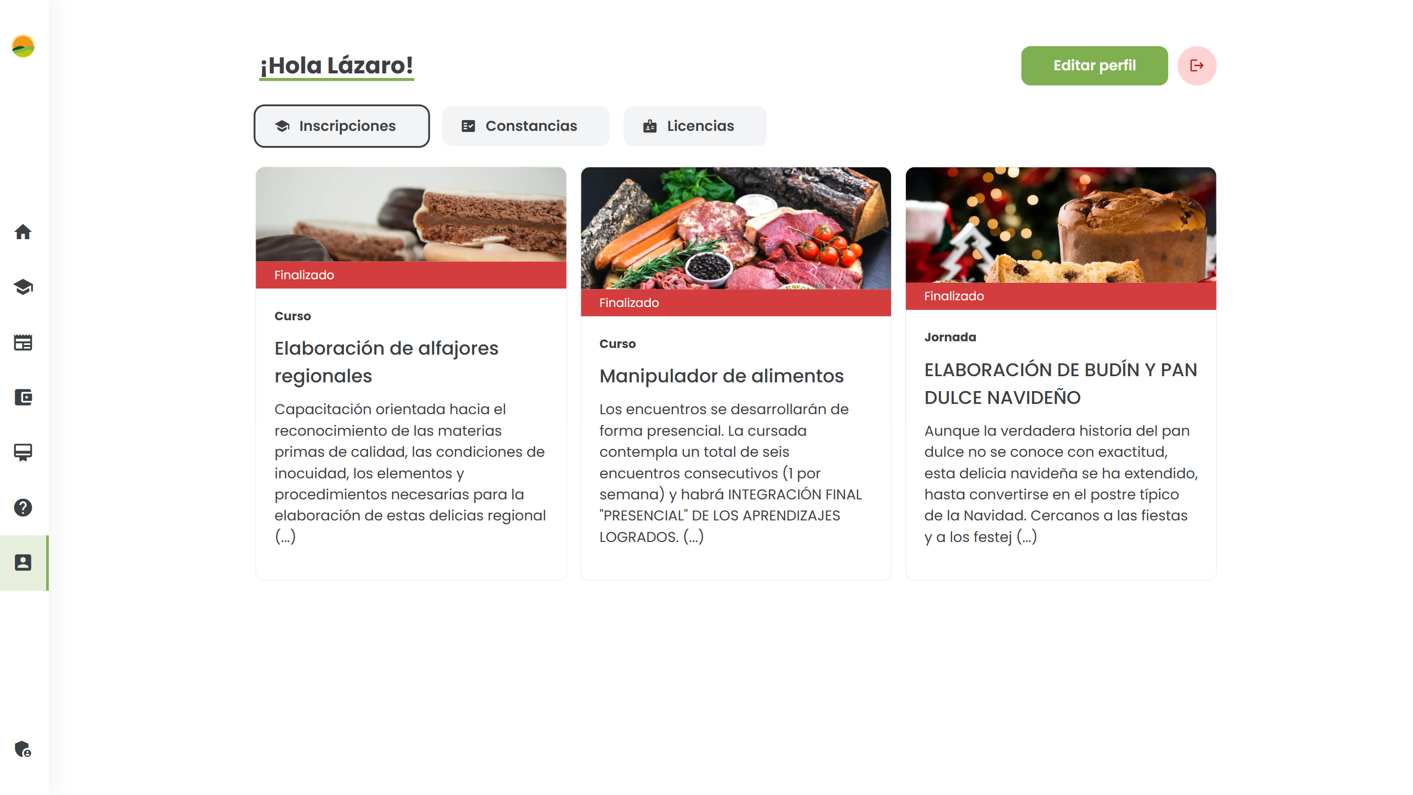 Perfil de usuario